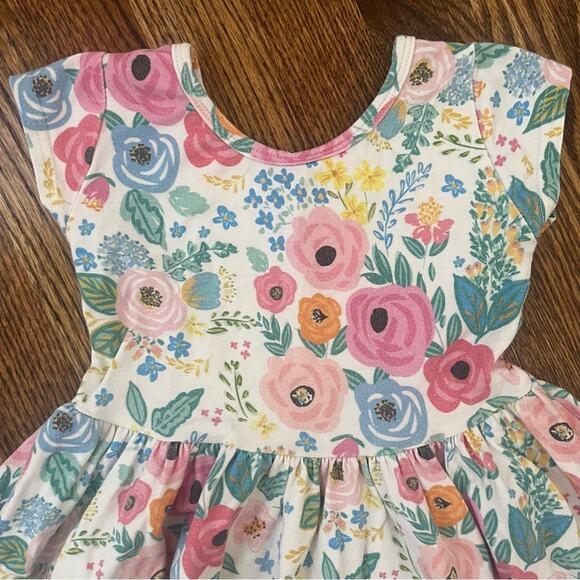 Vivie & Ash (4T) Spring Floral Twirl Dress - Picture 4 of 9
